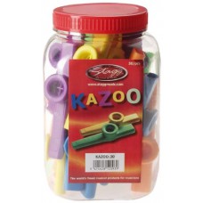 Kazoo aus Kunststoff, Box mit 30 Stück, bunt