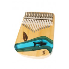 Professionelle Kalimba mit 17 Zungen und flacher Basis