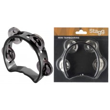 Kunststoff Mini-Schellenring mir 4 Schellen, schwarz