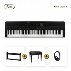Kawai ES520 Stagepiano in schwarz im Set