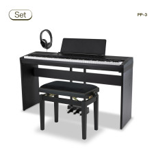 GEWA PP-3 E-Piano im Set mit Ständer, Bank und Stereo-Kopfhörern