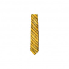 Krawatte Noten, gelb/ schwarz
