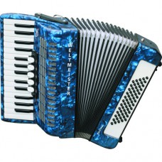 Piano Akkordeon Kristall 30/60/III/5 in blau