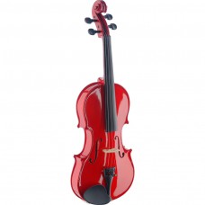 4/4 vollmassive Violine / Geige, rot, Ahorn Komplettset inkl. Koffer, Bogen