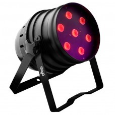 Klassischer LED Spot mit 7 extrem hellen 8W (4 in 1) LEDs, schwarzes Gehäuse, SLI CLPA641-0BK