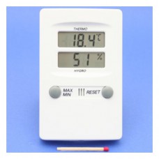 Digital-Hygrometer /Thermometer weiss, mit MIN/MAX-Wertspeicher, 11 x 7 cm