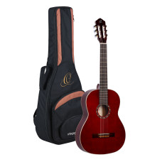 ORTEGA  R121WR 4/4 Konzertgitarre 6-Saiter in Weinrot mit Tasche