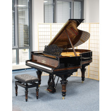 Steinway & Sons Flügel, A-188 verziert, Wurzelholz, schwarz