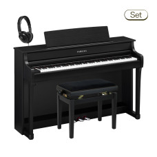 Yamaha CLP-845 B E-Piano Set - schwarz matt - mit Kopfhörern und Bank