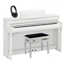 Yamaha CLP-745 WH Digitalpiano Weiß matt im Set
