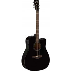 Yamaha FGX800C BLII Black Westerngitarre mit Tonabnehmer schwarz