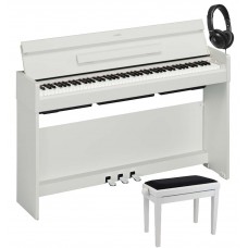 Yamaha Arius YDP-S34 WH E-Piano - weiß matt im Set