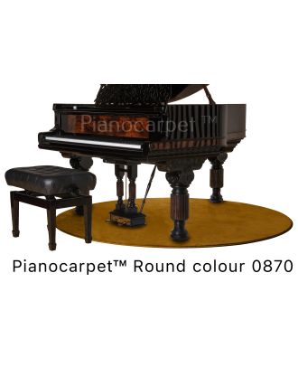 Pianocarpet Flügel Teppich Rund - Farbe wählbar - Maßanfertigung