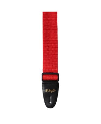 Gitarrengurt, 5 cm breit, rot