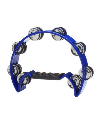 Tambourine mit 16 Schellen, blau