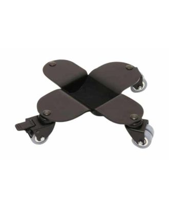 Flügeltransportrollen, schwarz mit Gummirollen, 31702