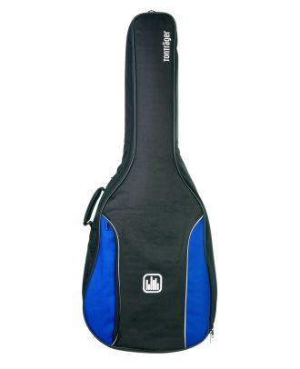 Tasche für 4/4 Konzertgitarre, 10 mm Polsterung, blau-schwarz