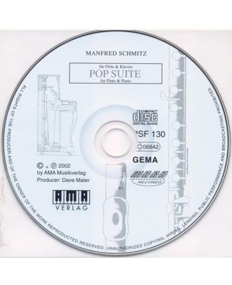 Pop-Suite für Flöte & Klavier - Mitspiel-CD