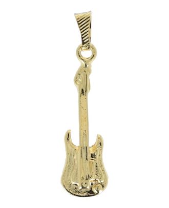 Anhänger: E-Gitarre, ohne Kette, gold