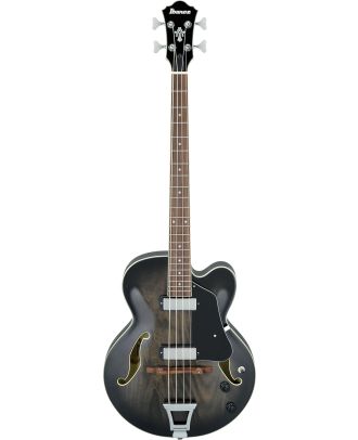 IBANEZ Full-Hollow Bass in Transparent Black Sunburst AFB200-TKS