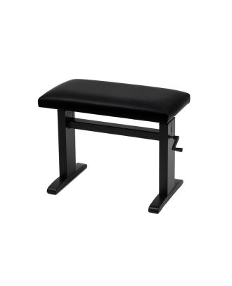 Kurbelbank B8 schwarz Hochglanz, Velours schwarz