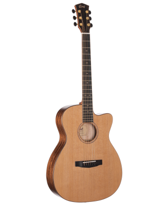 CORT Westerngitarre FLOW OC in Natur Satin mit Preamp und Softcase