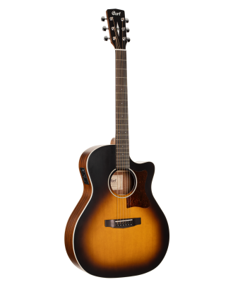 CORT Westerngitarre GA1E in Open Pore Sunburst mit Preamp