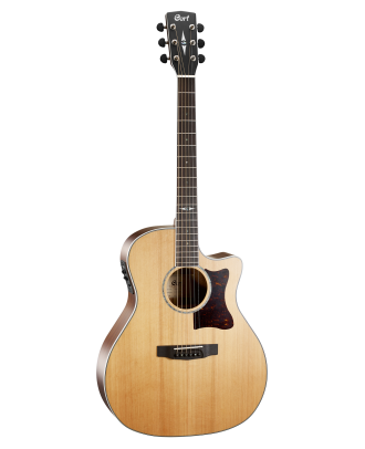 CORT Westerngitarre GA5F-BW in Natur Satin mit Preamp