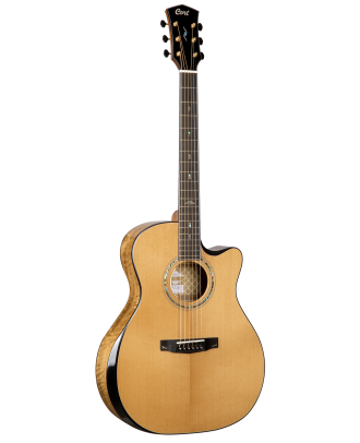 CORT Westerngitarre GOLD EDGE LE in Natur mit Preamp und Koffer