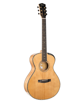 CORT Westerngitarre GOLD PASSION in Natur mit Preamp und Koffer