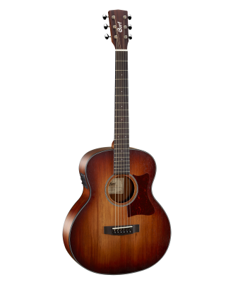 CORT Westerngitarre Little CJ in Open Pore Light Burst mit Preamp und Tasche