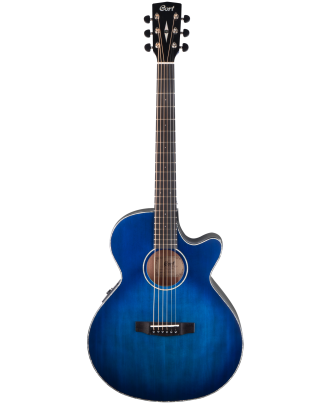 CORT Westerngitarre SFX-E in Transparent Blueburst mit Preamp