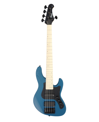 FGN E-Bass J-Standard Mighty Jazz DE 5-Saiter in Open Pore Blue