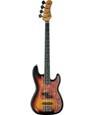 E-Bass Gitarre EKO VPJ-280 Relic Sunburst