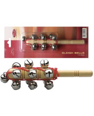 Jingle-Stick m. 13 Schellen, Schlittenglocken