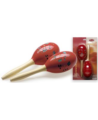 Holz Maracas (Paar), eiförmig