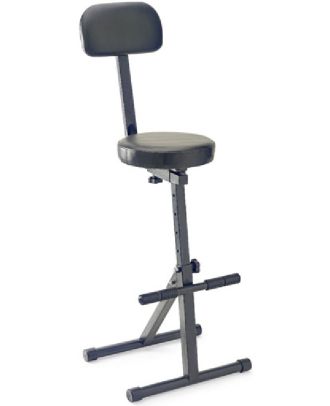 Professioneller, Stehhilfehocker mit Rückenstütze für Musiker