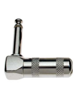 1/4" Vernickelt L-formig klinke
