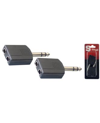 Adapter von 1 x Stereo Klinke auf 2 x Stereo Klinke