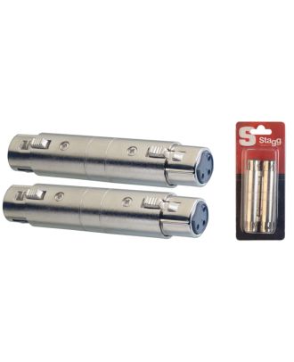 Adapter, XLR W/ XLR W - 2 Stück im Blister