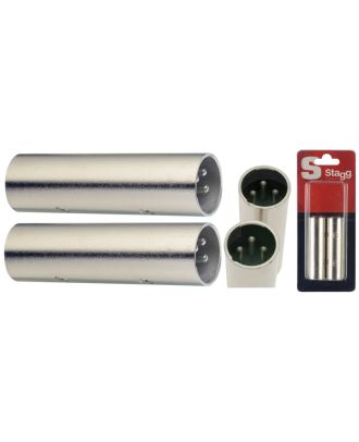 Adapter, symetrisch XLR M/ symetrisch XLR M - 2 Stück im Blister