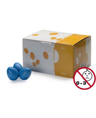 Schütteleier Box in blau matt, 50 Stück Egg Shaker, Rasselei