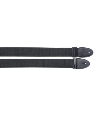 geflochtener Gitarrengurt aus schwarzem Nylon - 141 cm