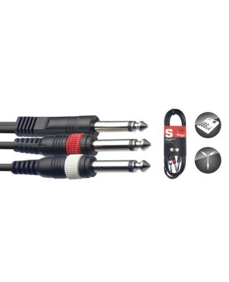 Y-kabel - 1x Klinke auf 2x Klinke