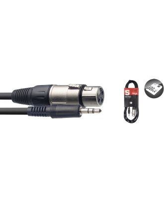 Deluxe Audiokabel, Stereo mini-klinke/Fr.XLR, 3m