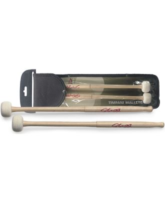 1 Paar Paukenschlägel mit Filzkopf, rund, Durchmesser 38 mm, Mallets