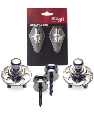 Gurtpins, Strap Locks, silber