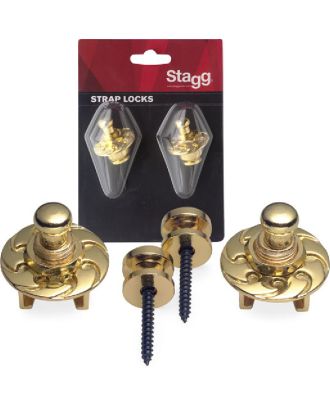 Gurtpins, Strap Locks, gold