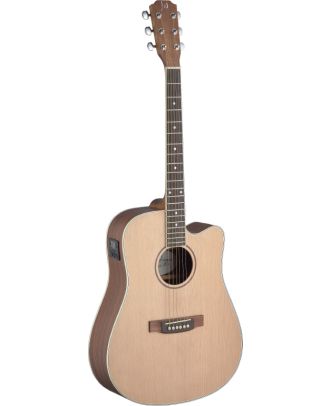 Asyla Dreadnought-Gitarre mit Tonabnehmer