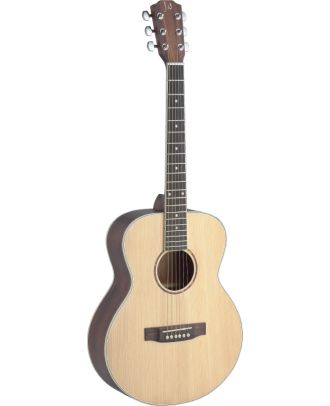 Reise-Akustikgitarre mit massiver Fichtendecke, Auditorium-Modell aus der Asyla Serie